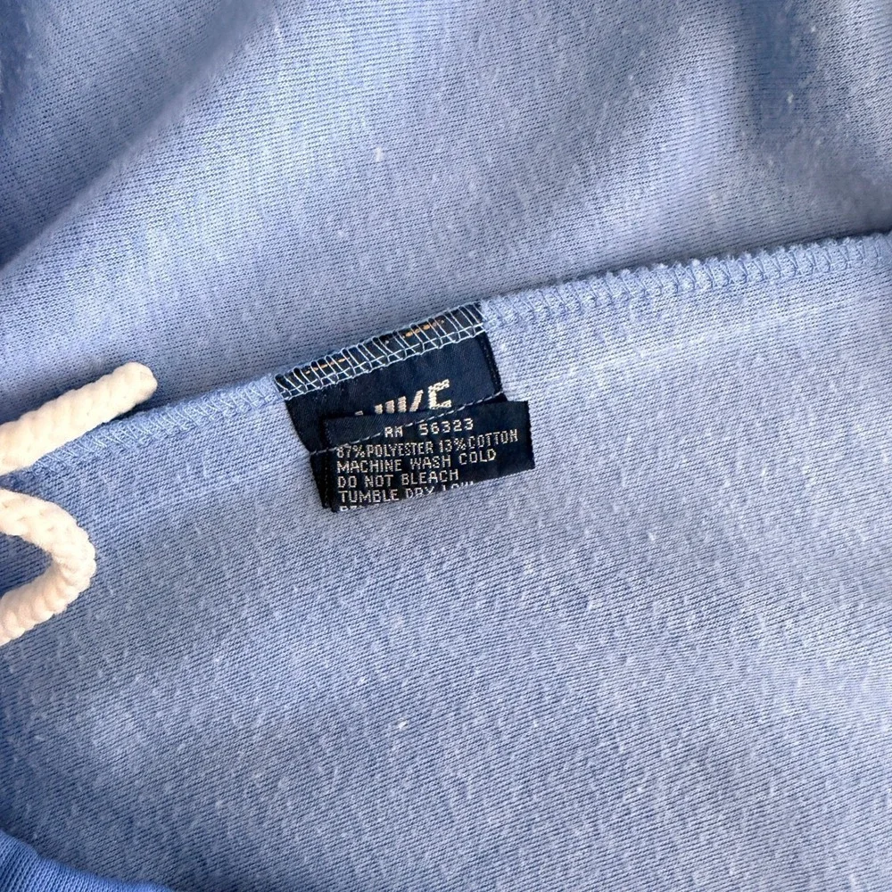 Vintage 70s Nike Track Pants Mens 2XL Blue‎ Stitched Crease Side Stripe